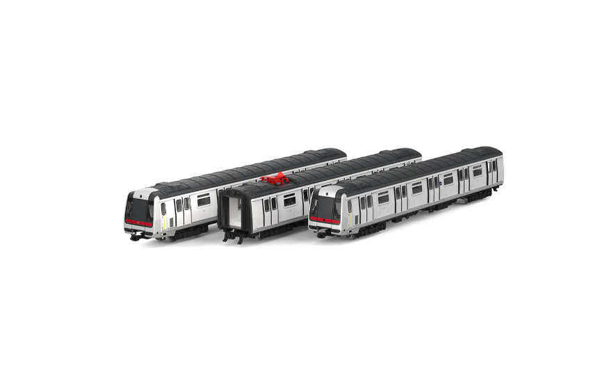 (Cash Only)MTR MTRN00002 N Scale MTR MTR Train Basic Set (3 Cars, Including Powered Car)