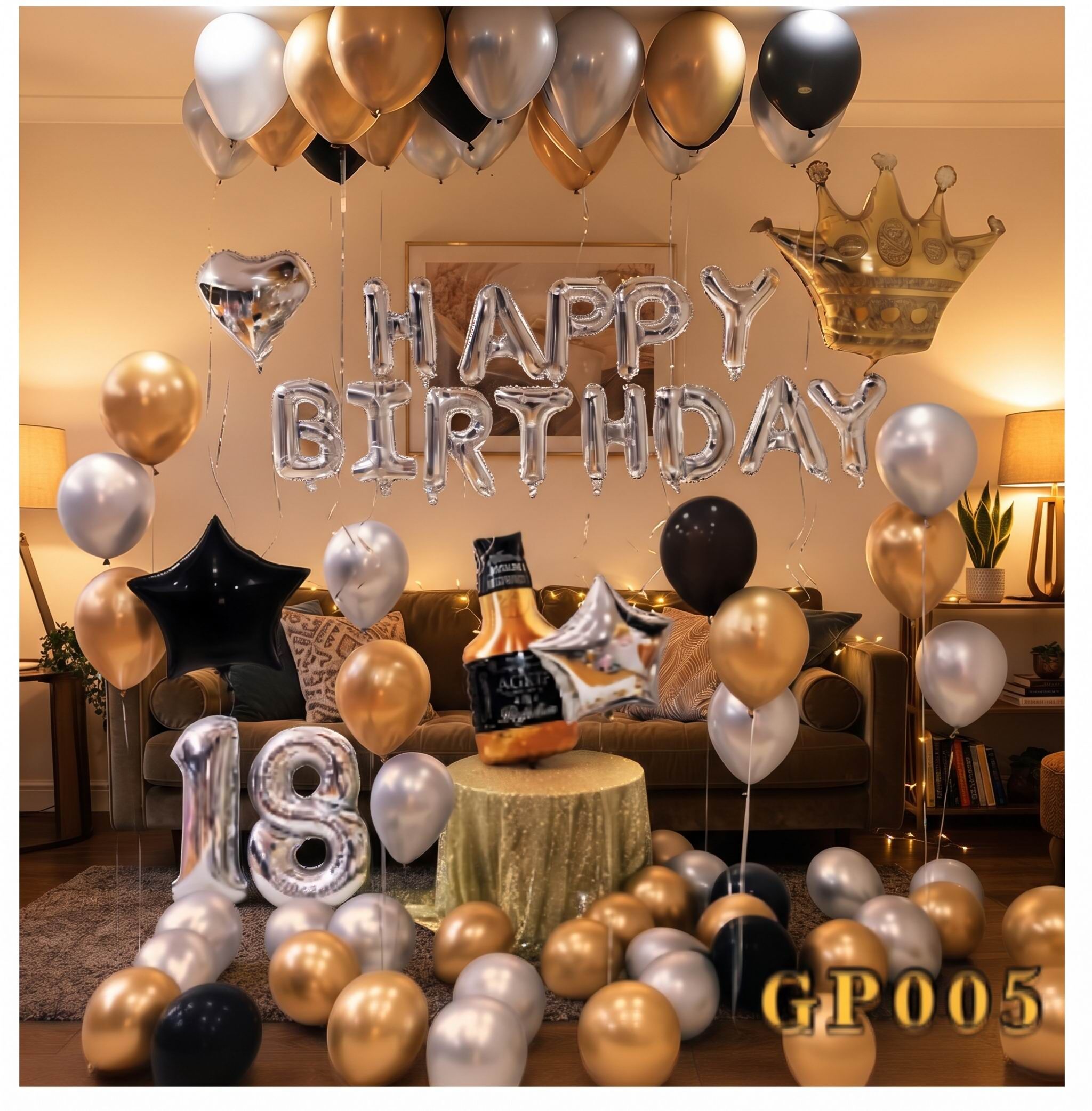 🎂生日氣球套裝GP005 👉現貨