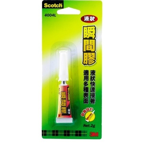 3M  Scotch  多用途 瞬間膠 膏狀 液狀 4004 快乾