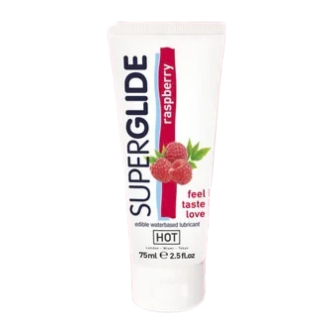 HOT - Superglide Edible Lube Raspberry - 75ml
