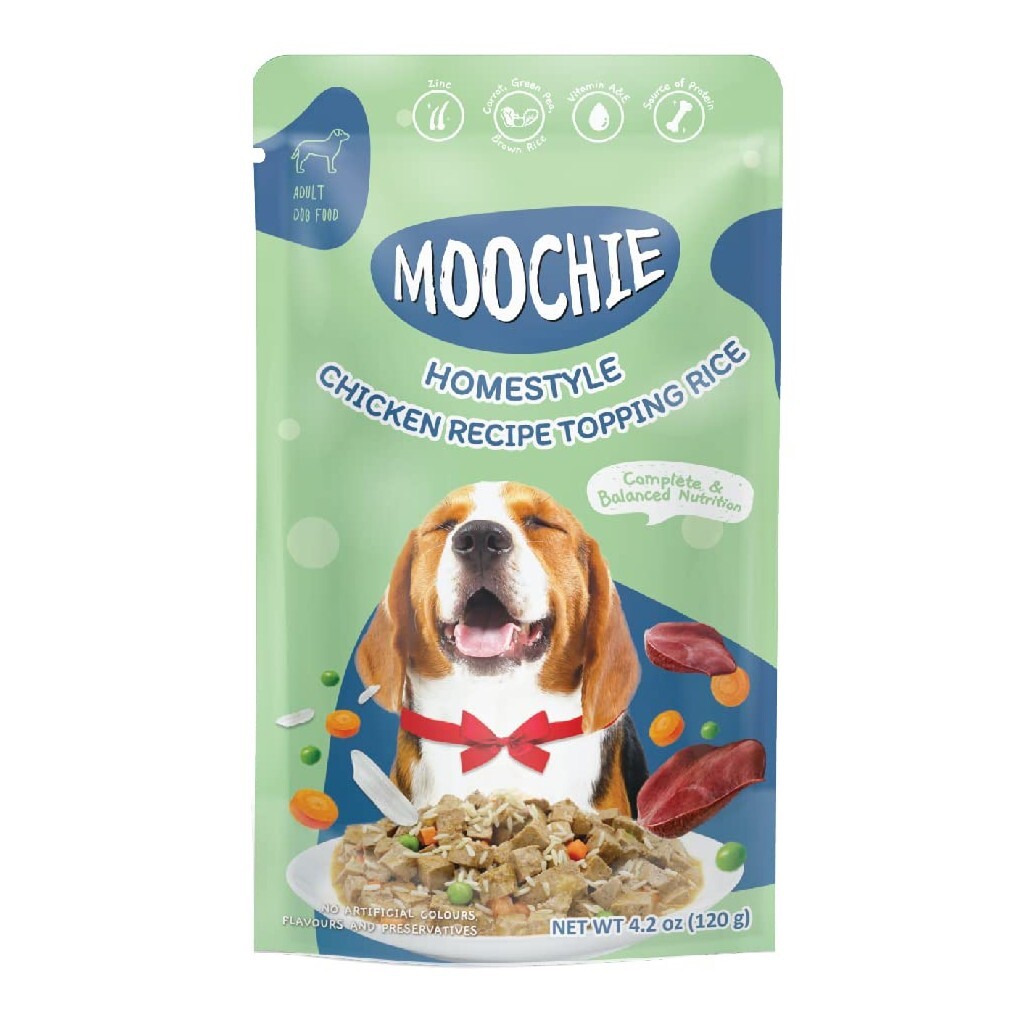 泰國Moochie 犬 Homestyle系列 雞肉+米濕糧 120g【原盒12包】