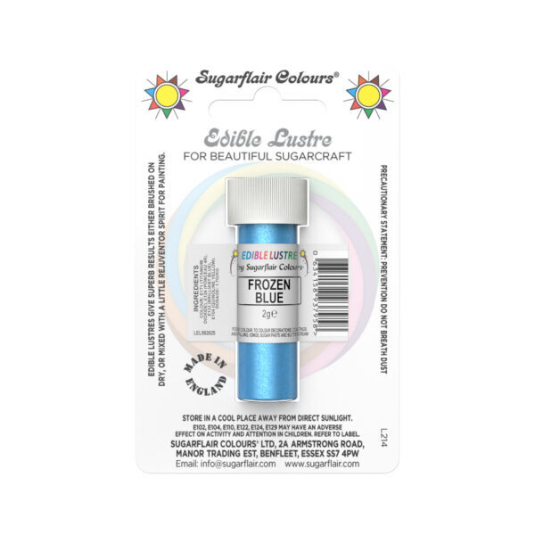 Sugarflair Lustre Dust Frozen Blue 2g