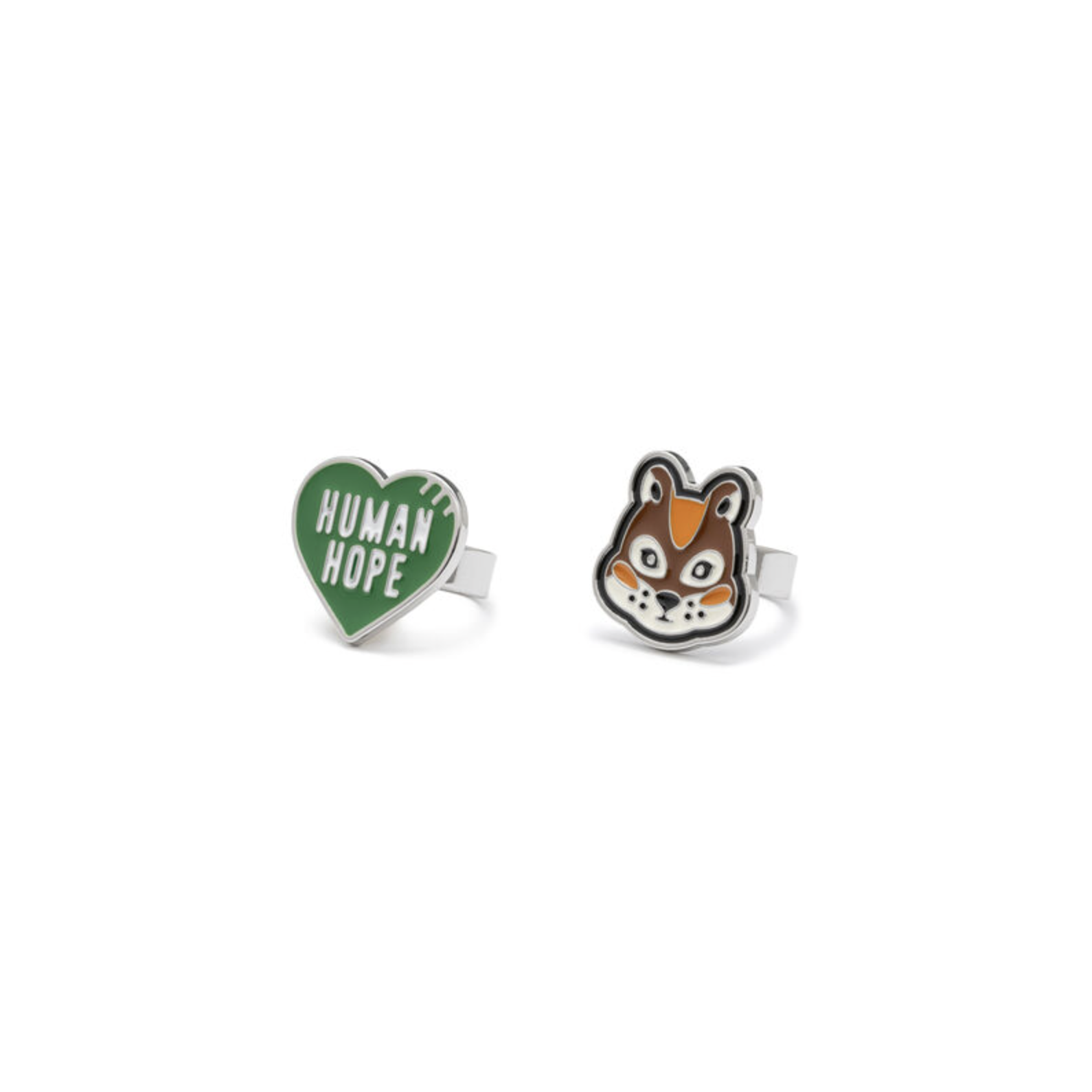 HUMAN MADE HOPE BTS RING SET 松鼠 愛心 戒指 綠色 -XX31GD007