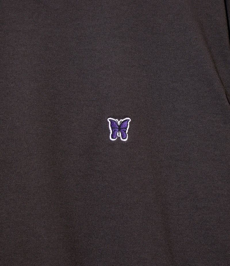 Needles - TY399 Needles L/S Mock Neck Tee - Poly Jersey - B-Dk.Purple