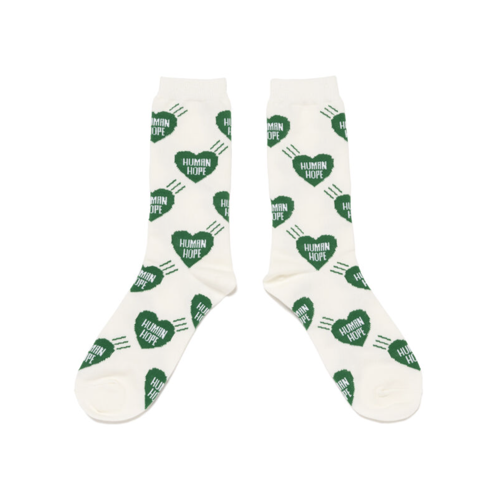 HUMAN MADE HOPE HEART SOCKS 綠色 愛心 襪子-XX31GD011