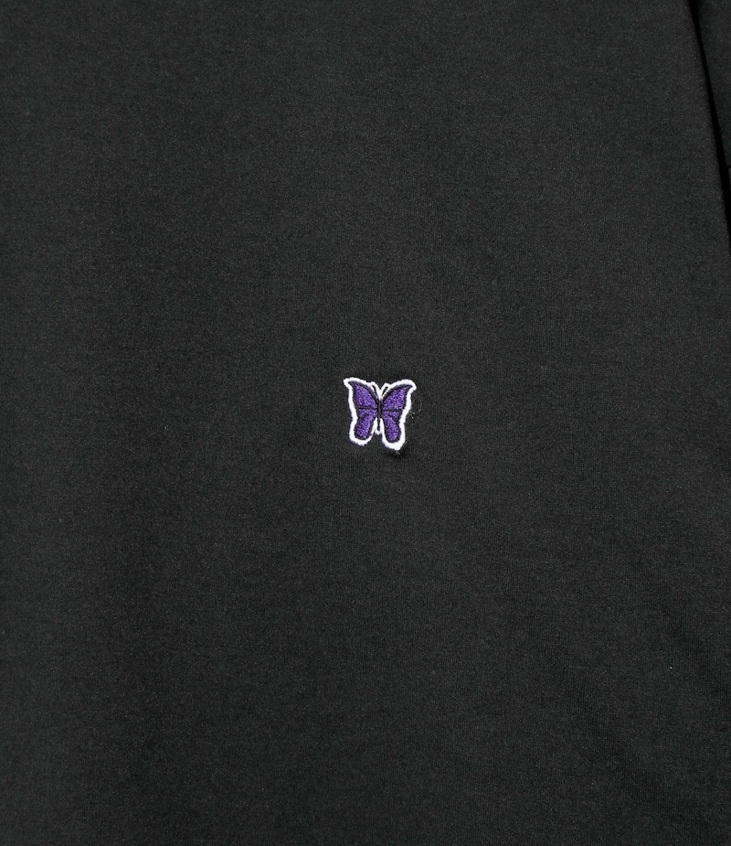 Needles - TY399 Needles L/S Mock Neck Tee - Poly Jersey - C-Black