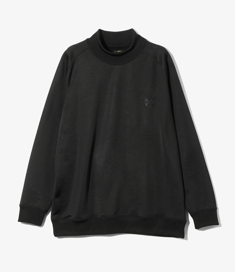 Needles - TY367 Needles Mock Neck Shirt - Bright Jersey - C-Black