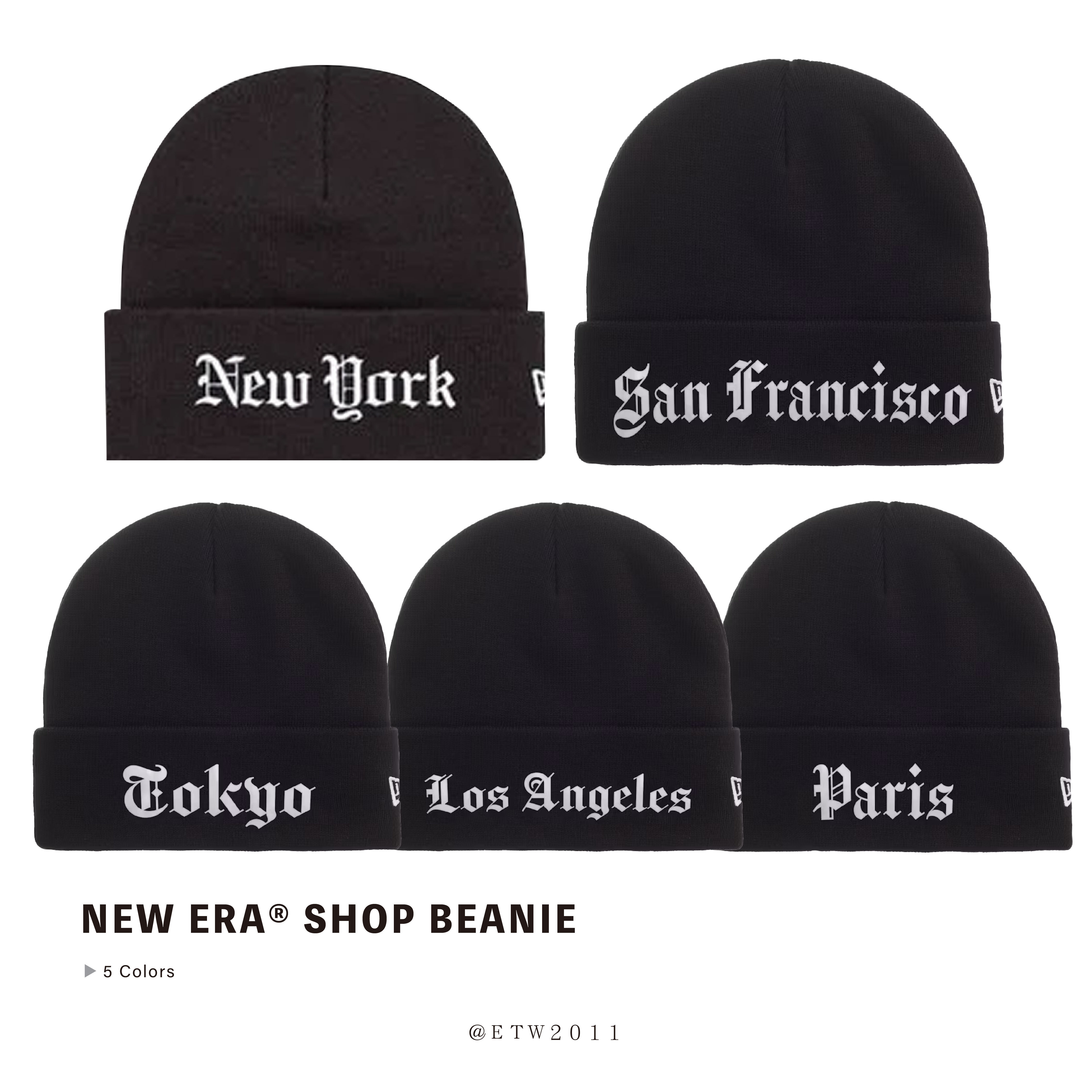 ☆ETW☆【EASY TO WEAR】SUPREME New Era® Shop Beanie 毛帽 城市限定 刺繡 秋冬