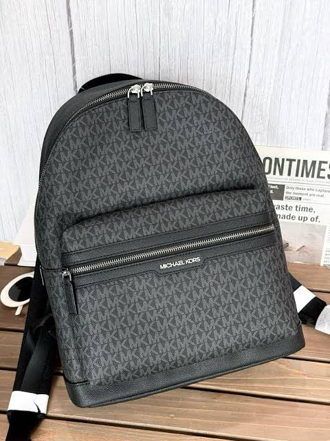 【預購】Michael Kors N100753 Cooper 老花雙肩包 (黑色)