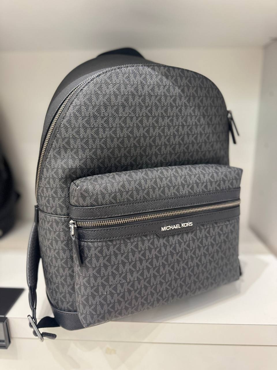 【預購】Michael Kors N100753 Cooper 老花雙肩包 (黑色)