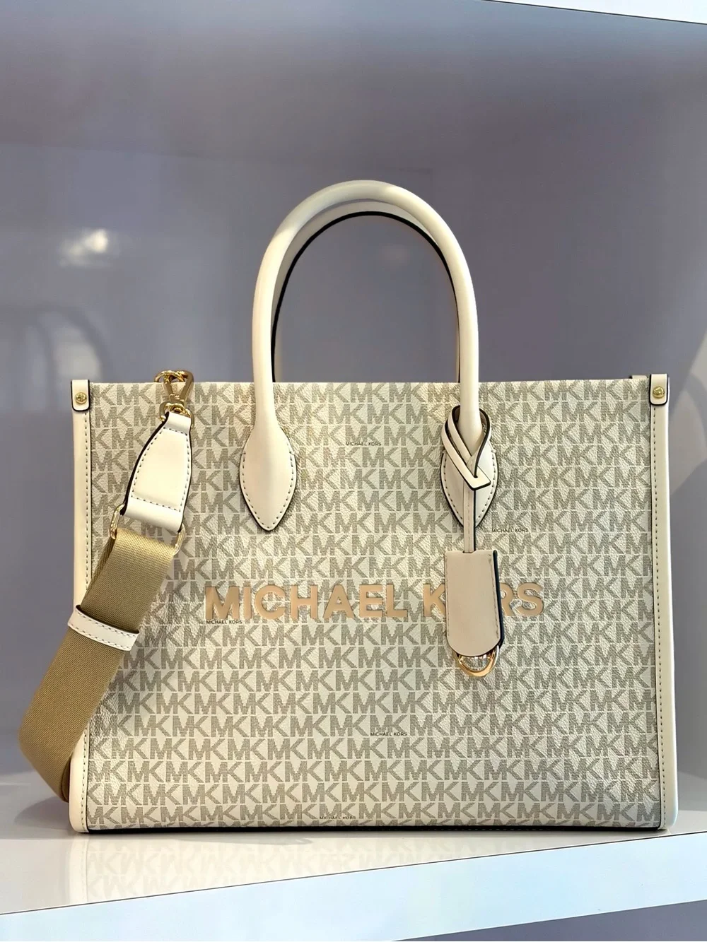 【預購】Michael Kors N100751 Mirella 老花托特包