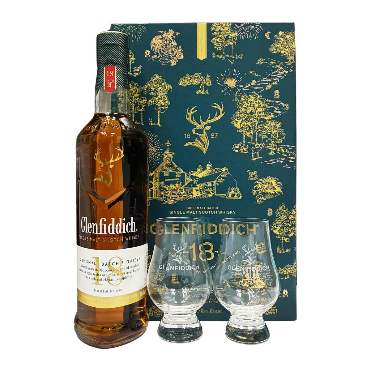 Glenfiddich 18 Years Old Mid-Autumn Gift Set 40%