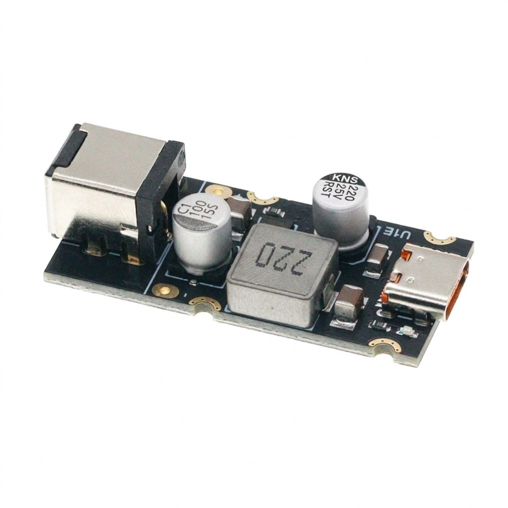PD65W快充模組 Type-C接口 DC5521 PD3.1 65W降壓模塊 DC12~30V 快充轉接模塊