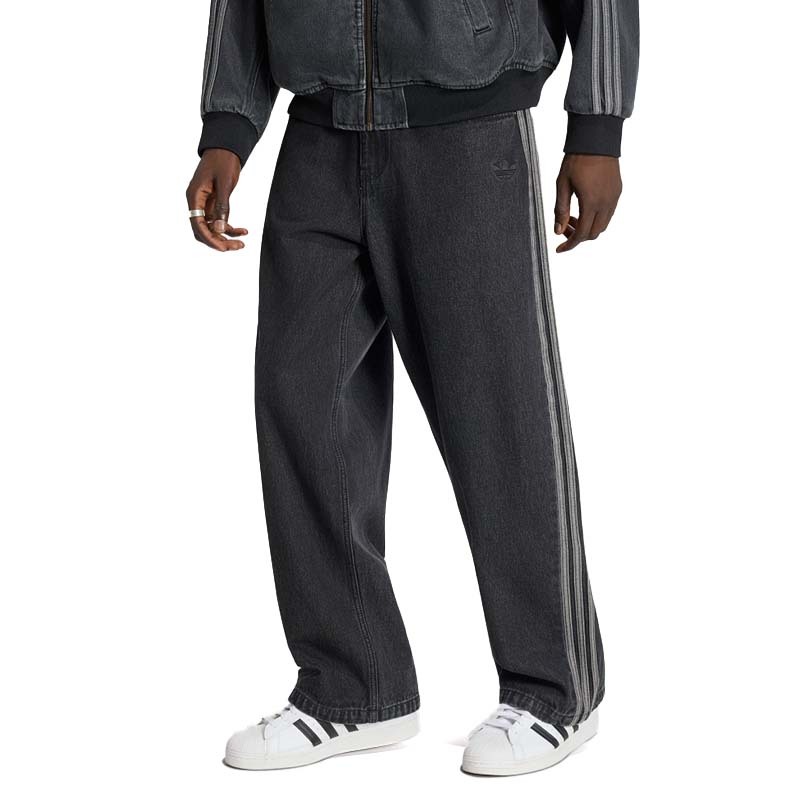 ADIDAS SST JEANS 中腰 直筒 丹寧牛仔褲 黑色 IB6947 [國內代購]