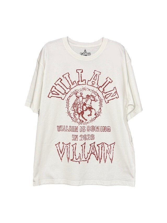 VILLAIN Oversized Short-Sleeve T-Shirt (White)
