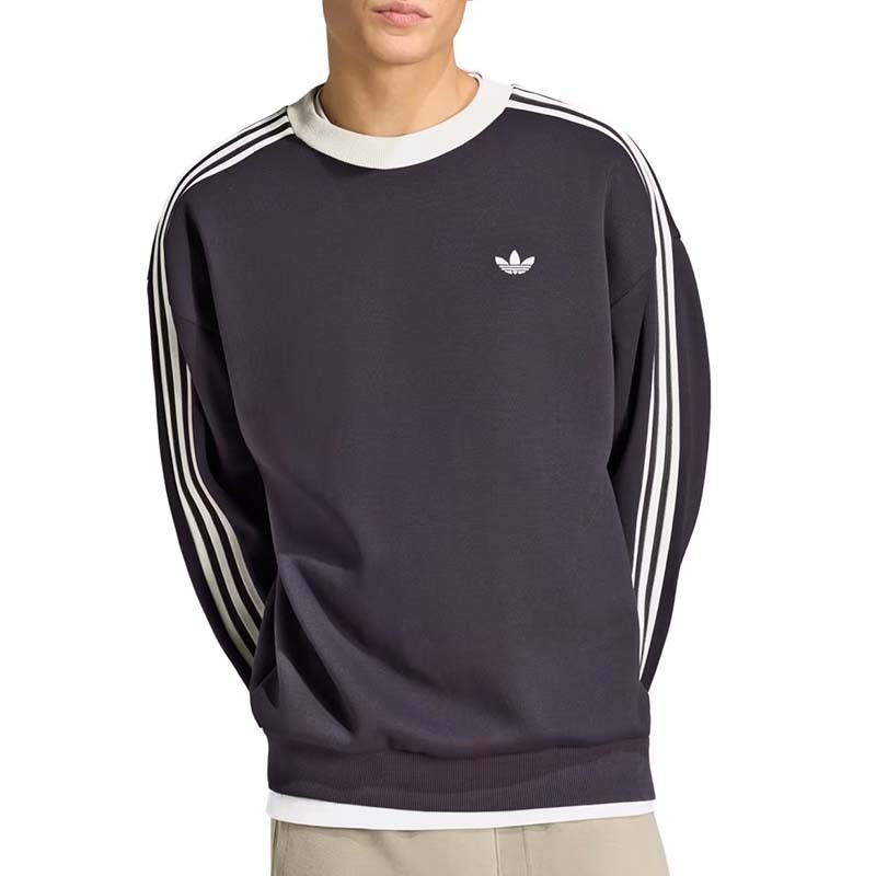 ADIDAS OVSZ 男款 圓領衛衣 長袖 紫色 KZ0493 [國內代購]
