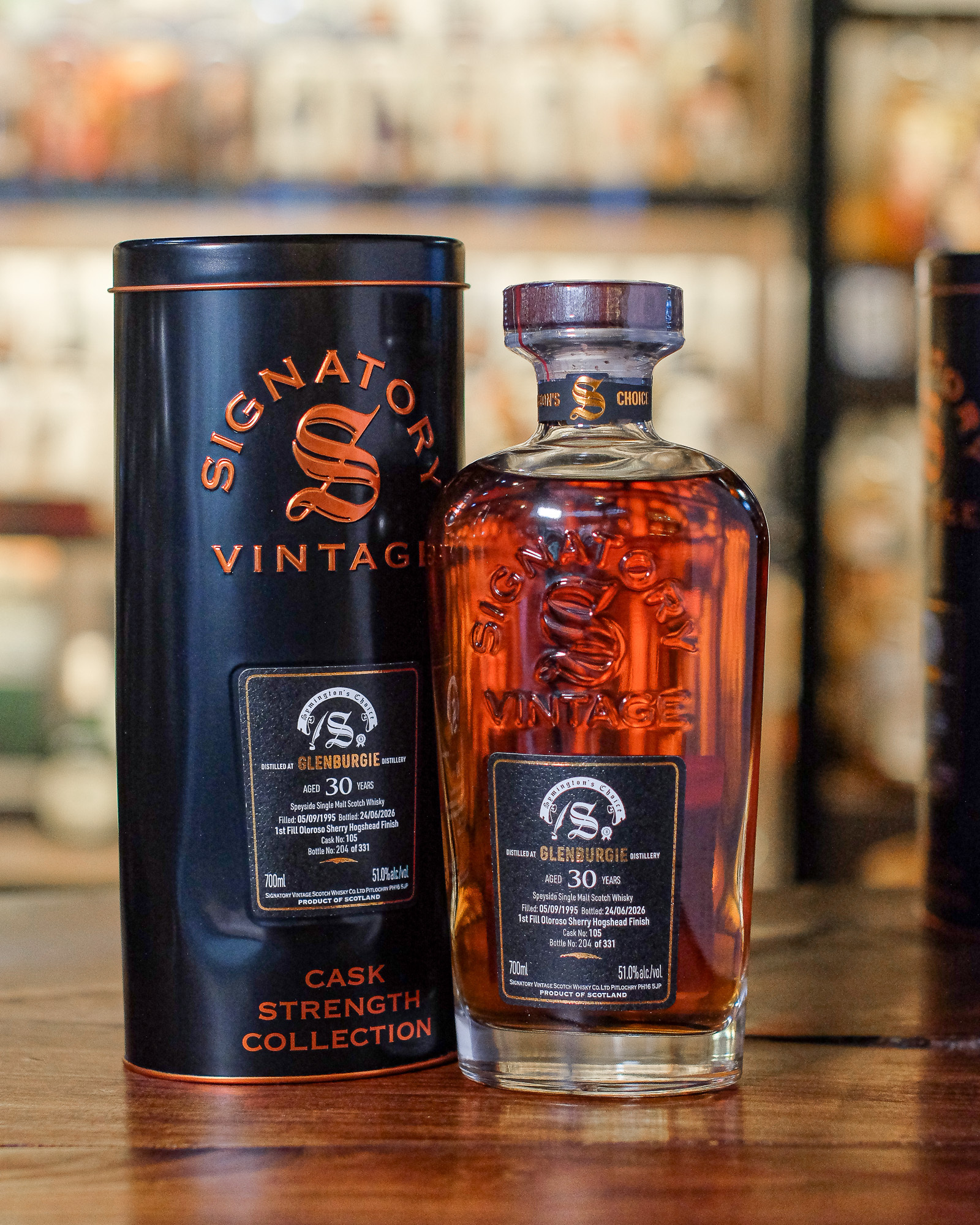 Glenburgie 1995/2026 30YO 1st Fill Oloroso Sherry Hogshead Finish #105 51% Signatory Vintage - Symington's Choice