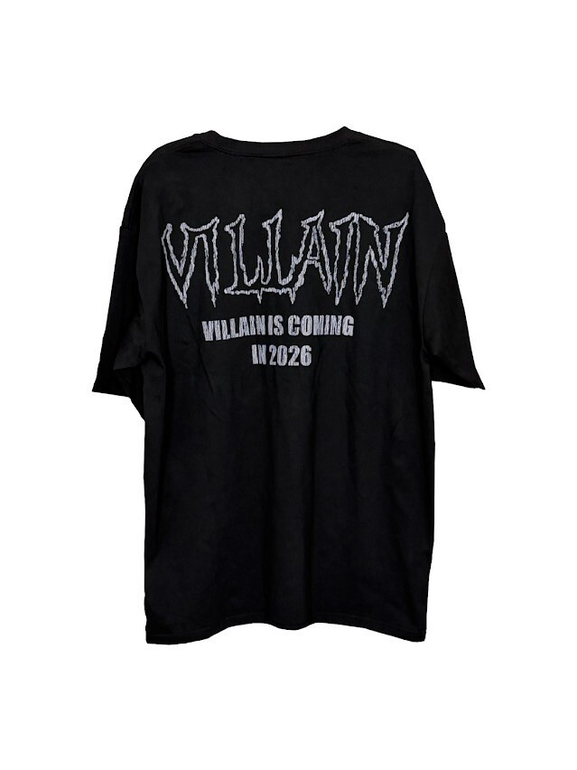 VILLAIN oversized short-sleeved T-shirt (black)