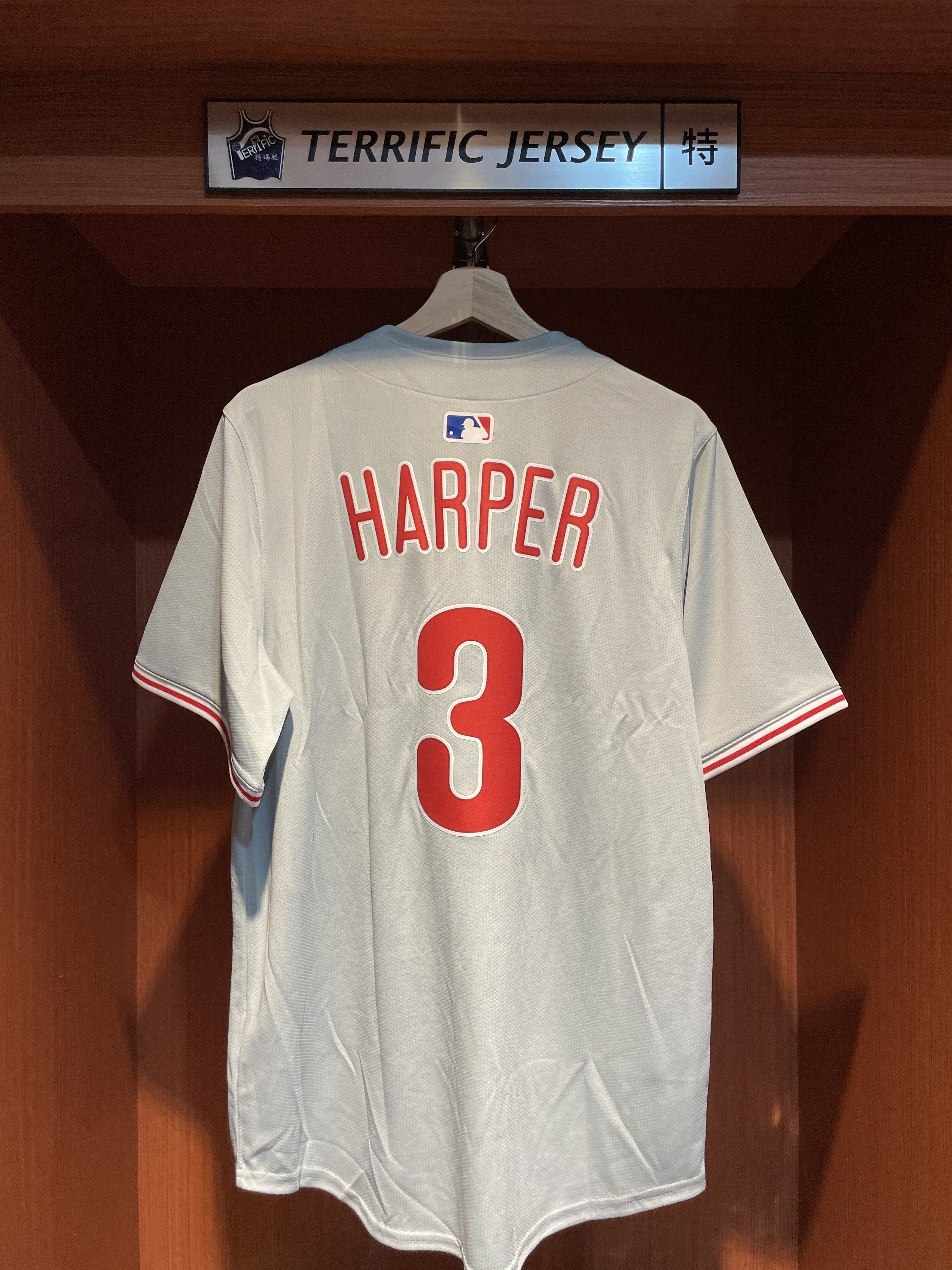 MLB球衣 Bryce Harper 費城費城人灰 Road Nike Limited Player Name Jersey 球迷版 熱轉印 全新