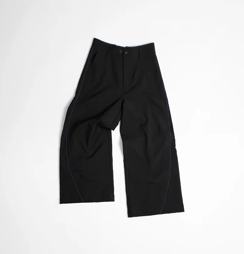 MELSIGN｜Outline Piped Pants (Black)