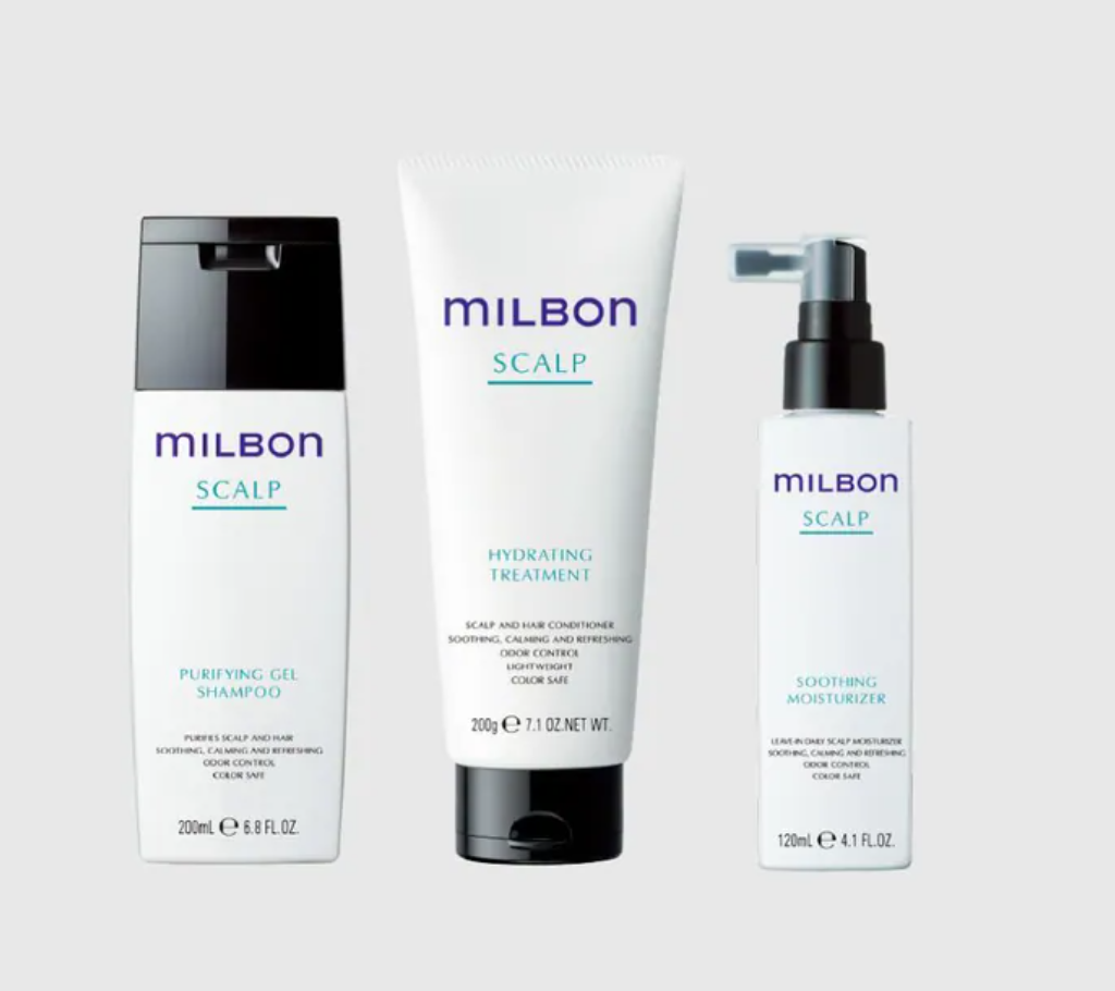 milbon淨緻洗髮精、護髮素