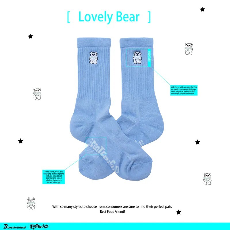 【Focus Store】現貨秒發 BFF Lovely Bear可愛小熊 四色 BF26008