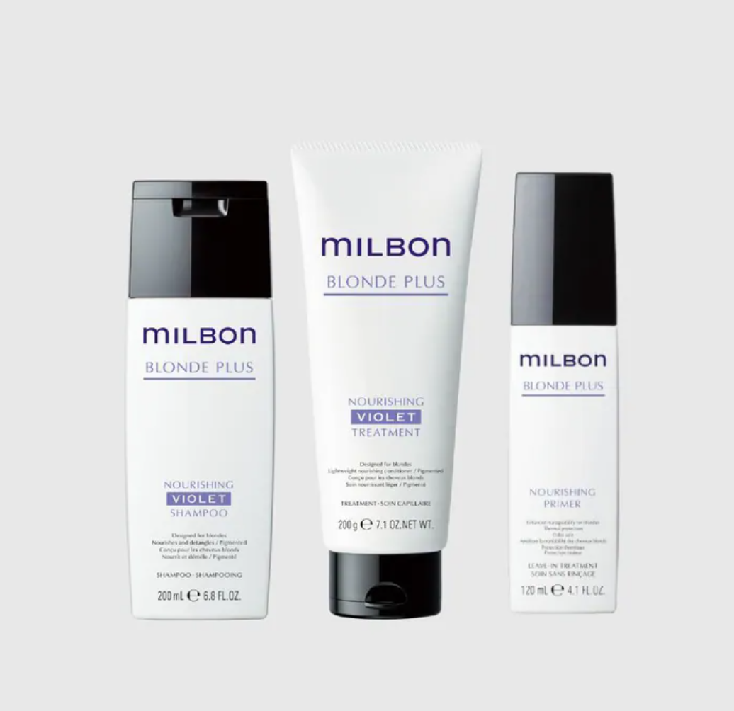 milbon煥金洗髮精、護髮素
