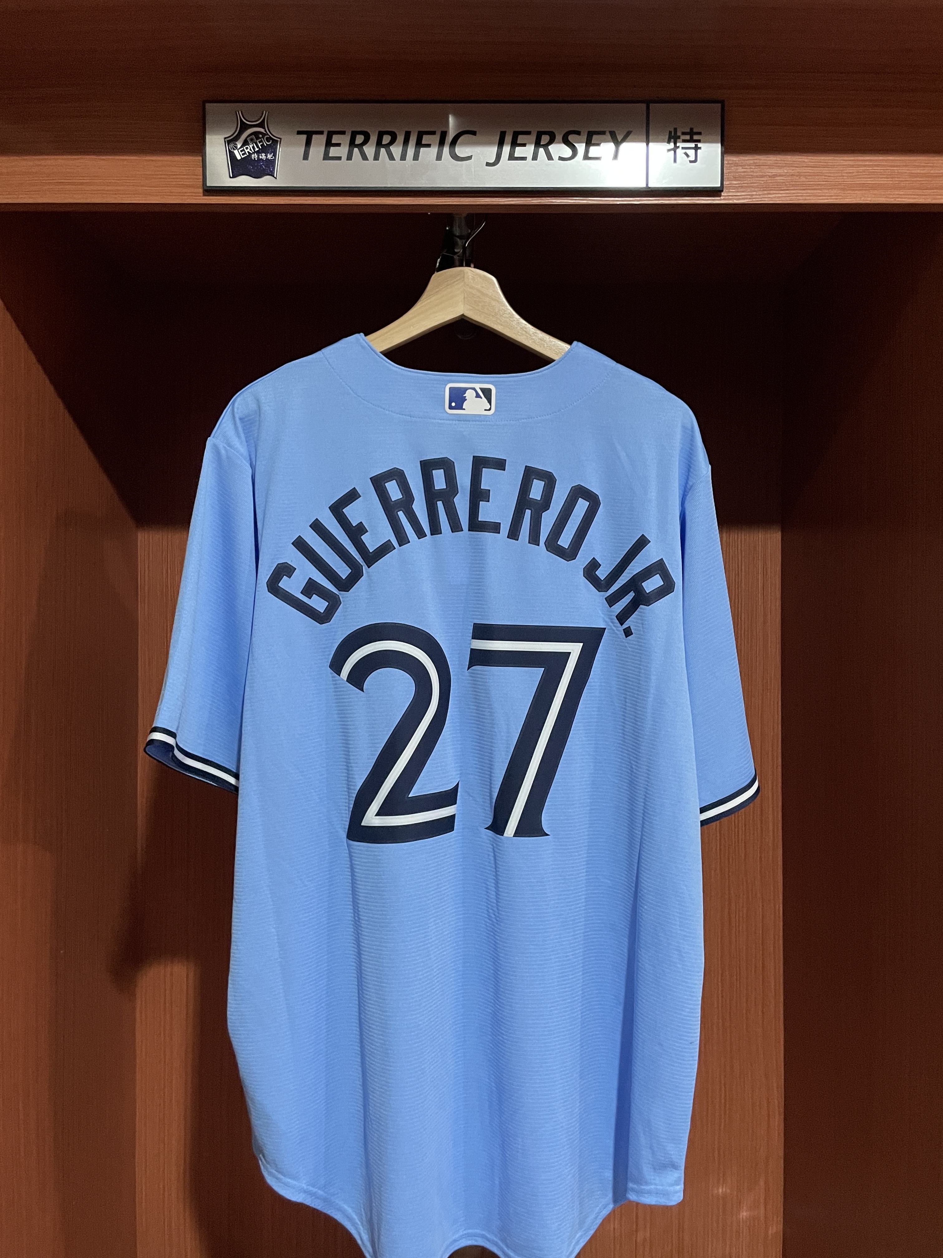 MLB球衣 Vladimir Guerrero Jr. 多倫多藍鳥水藍 Alternate Nike Replica Player Name Jersey 球迷版 熱轉印 全新