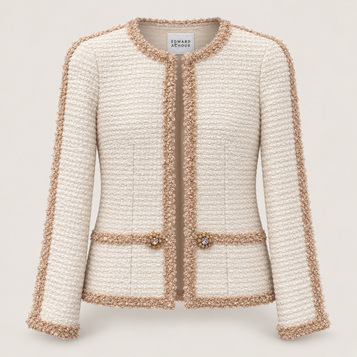 1EA1010-056 [EDWARD ACHOUR] Women Jacket Nude #110119/1107/14 (EU)
