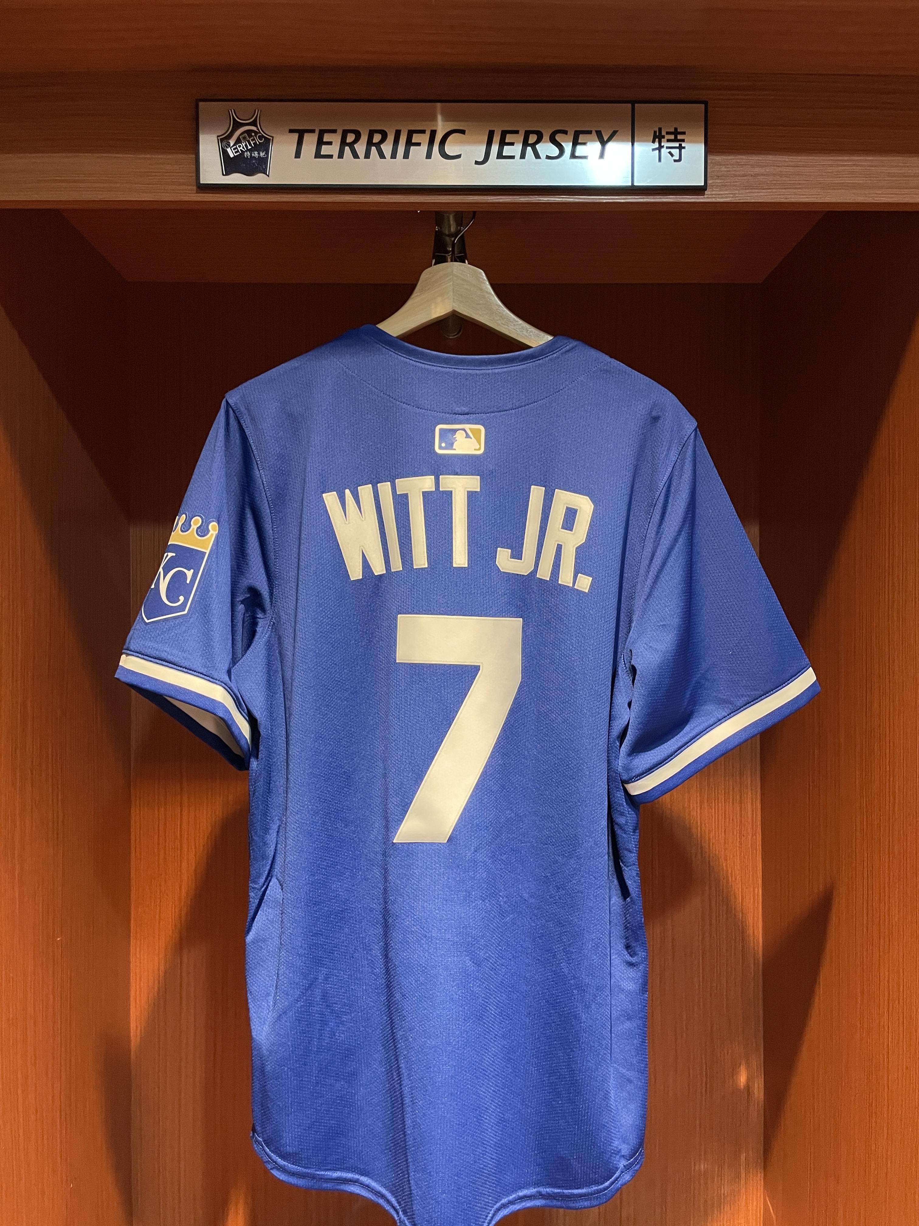 MLB球衣 Bobby Witt Jr. 堪薩斯市皇家藍 Alternate 2 Nike Limited Player Name Jersey 球迷版 熱轉印 全新