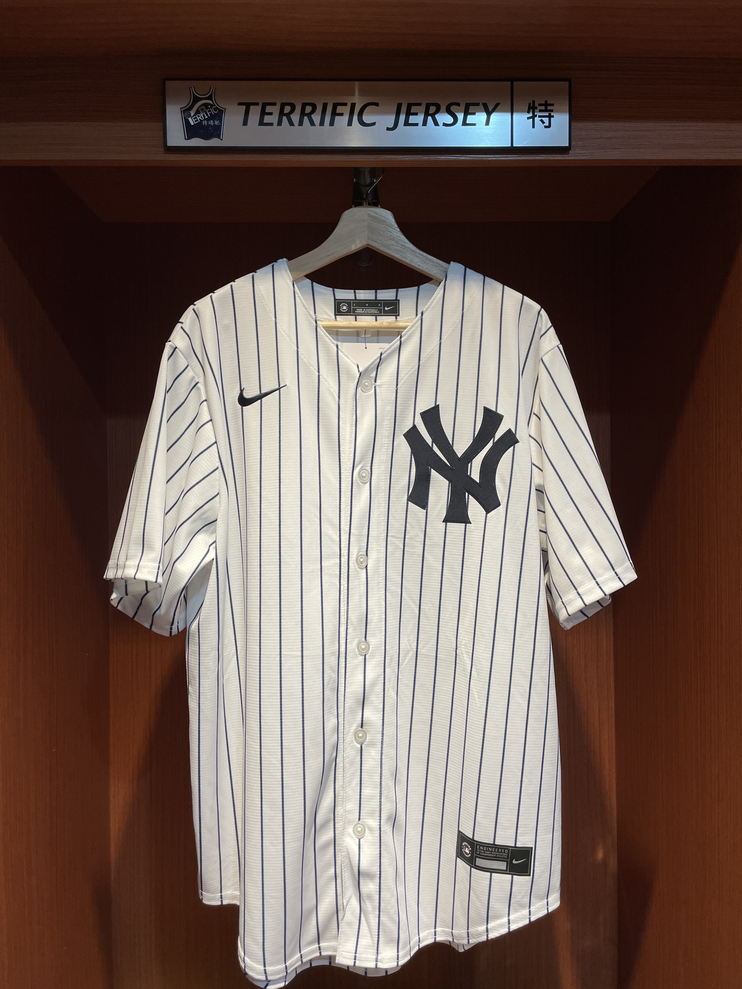 MLB球衣 Ben Rice 紐約洋基白條紋 Home Nike Replica Player Name Jersey 球迷版 熱轉印 全新