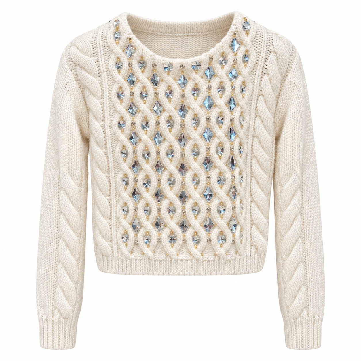 1EA1010-045 [EDWARD ACHOUR] Classic Knit Ivory #111523/1196/01 (EU)