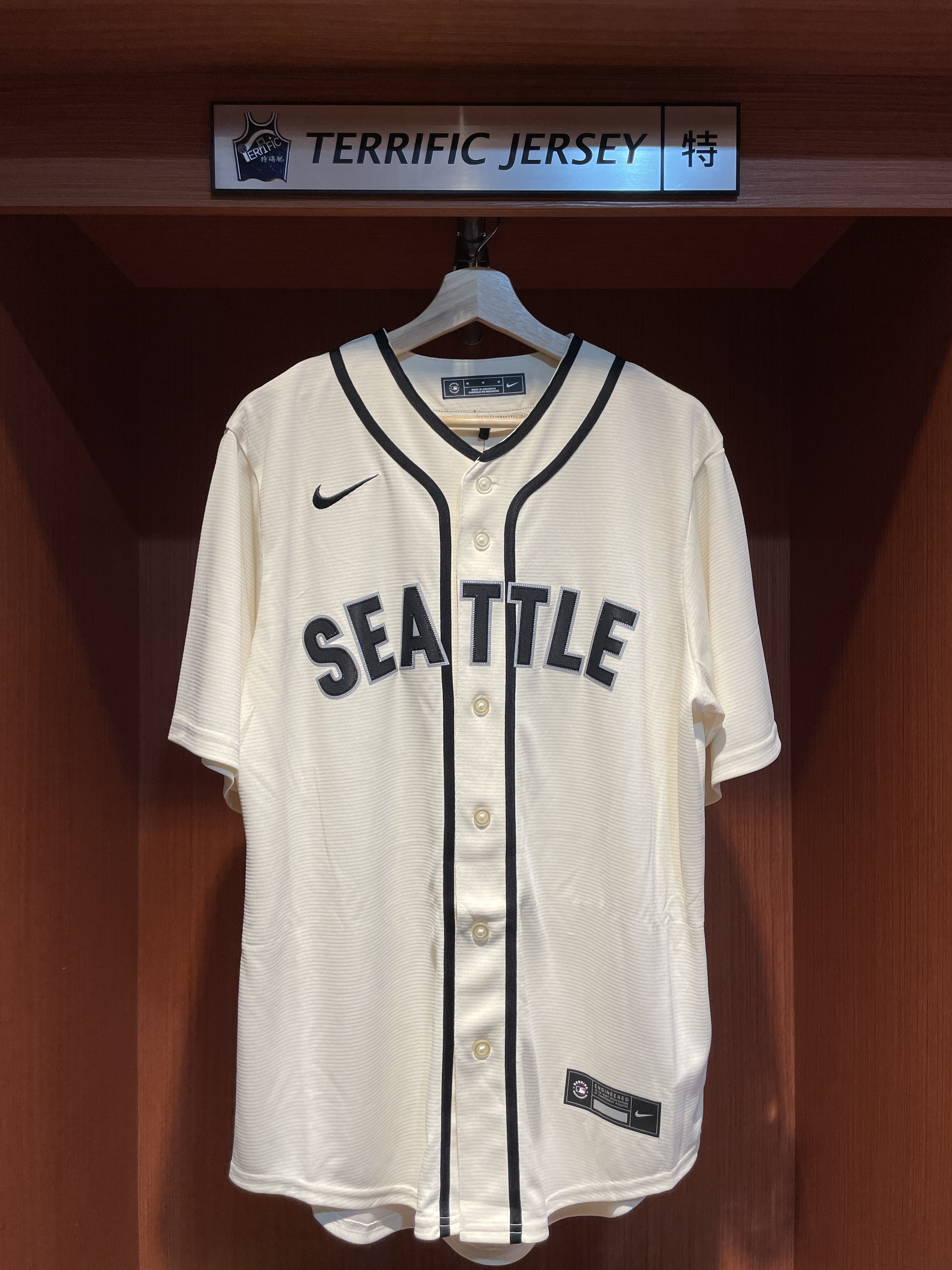 MLB球衣 Cal Raleigh 西雅圖水手奶油白 Alternate Nike Replica Player Name Jersey 球迷版 熱轉印 全新