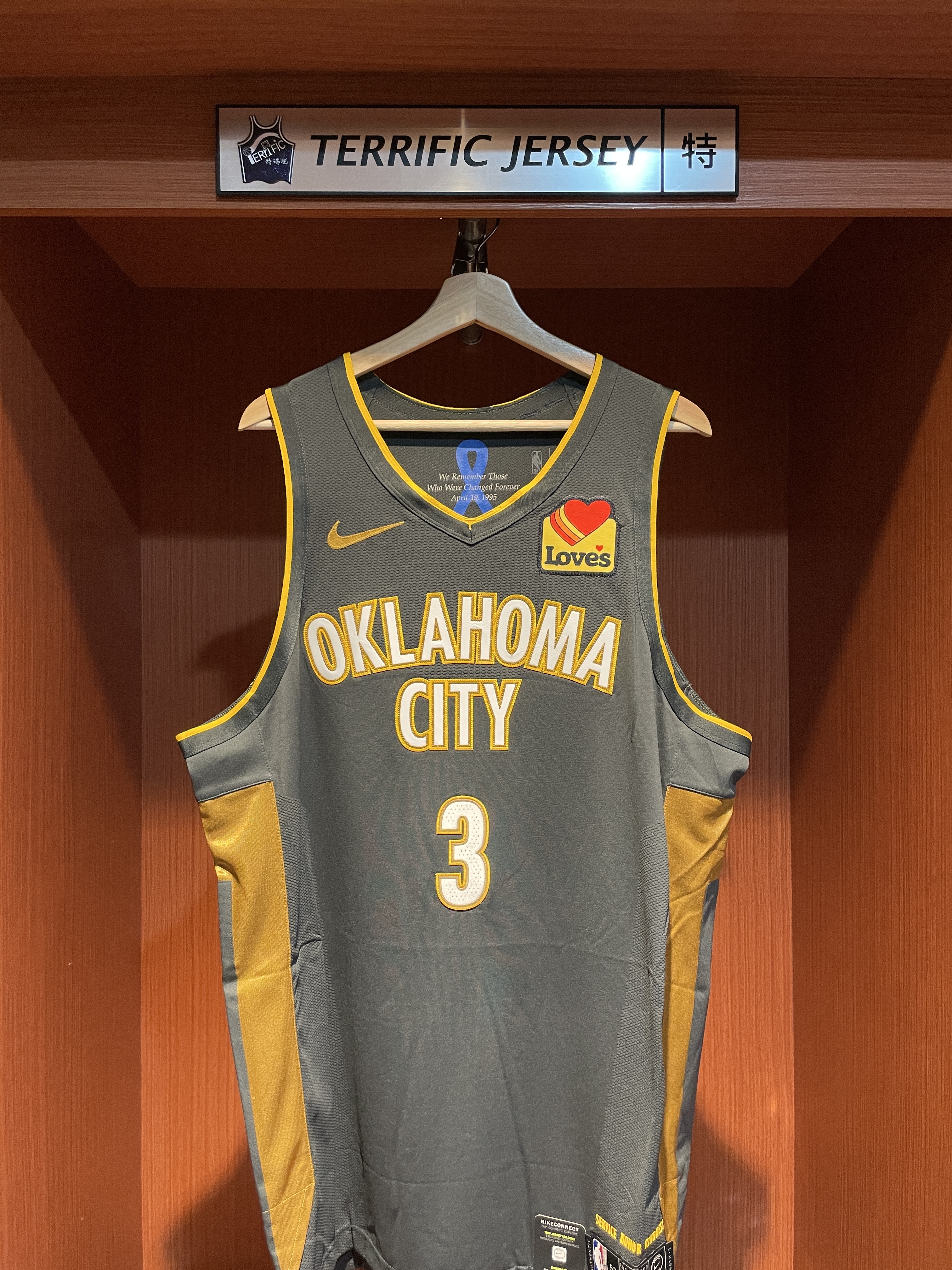 NBA球衣 Chris Paul 奧克蘭荷馬雷霆城市 City Nike Authentic 球員版 電繡 含贊助商標 全新