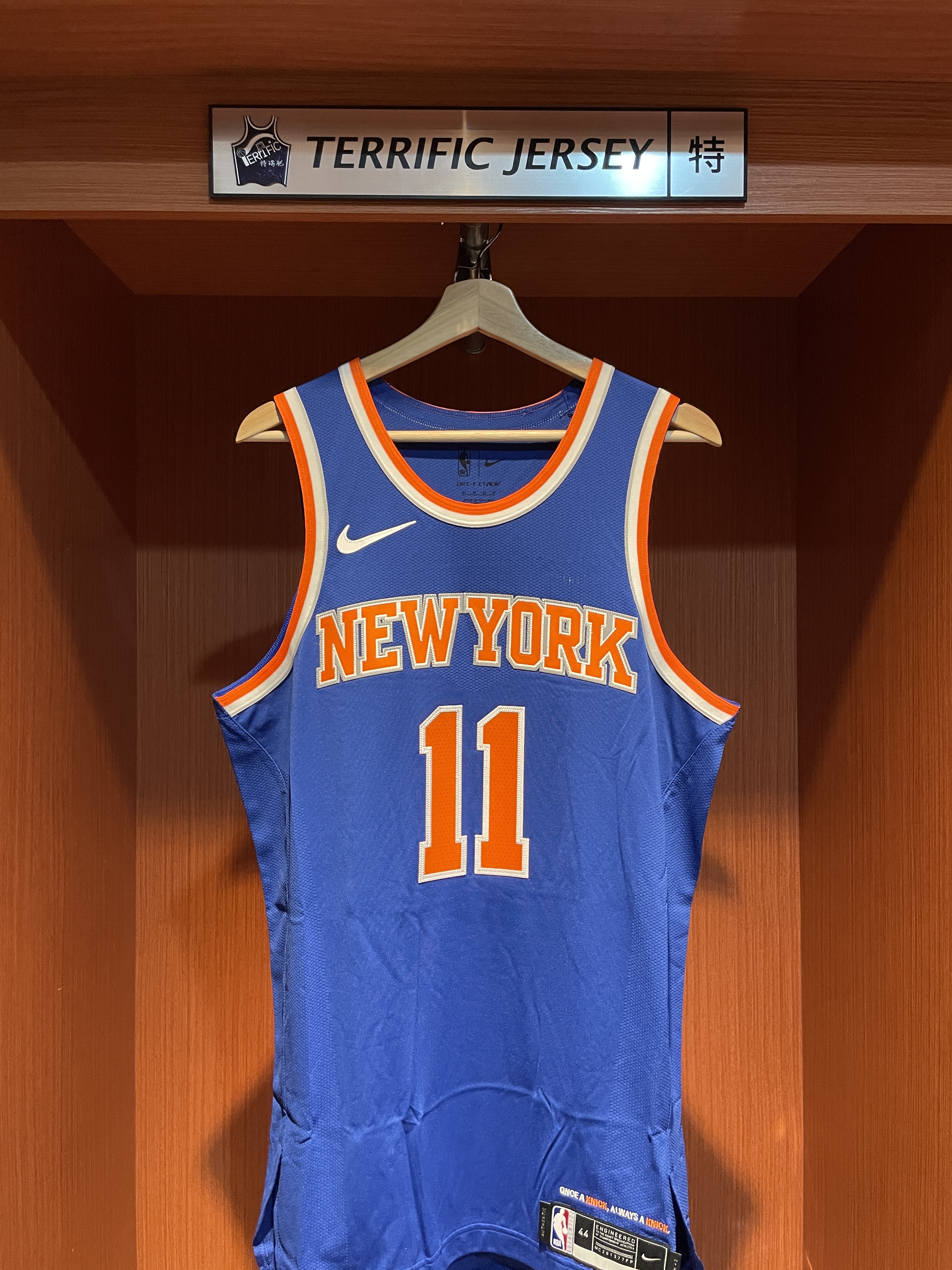 NBA球衣 Jalen Brunson 紐約尼克藍 Icon Nike Authentic 球員版 電繡 全新