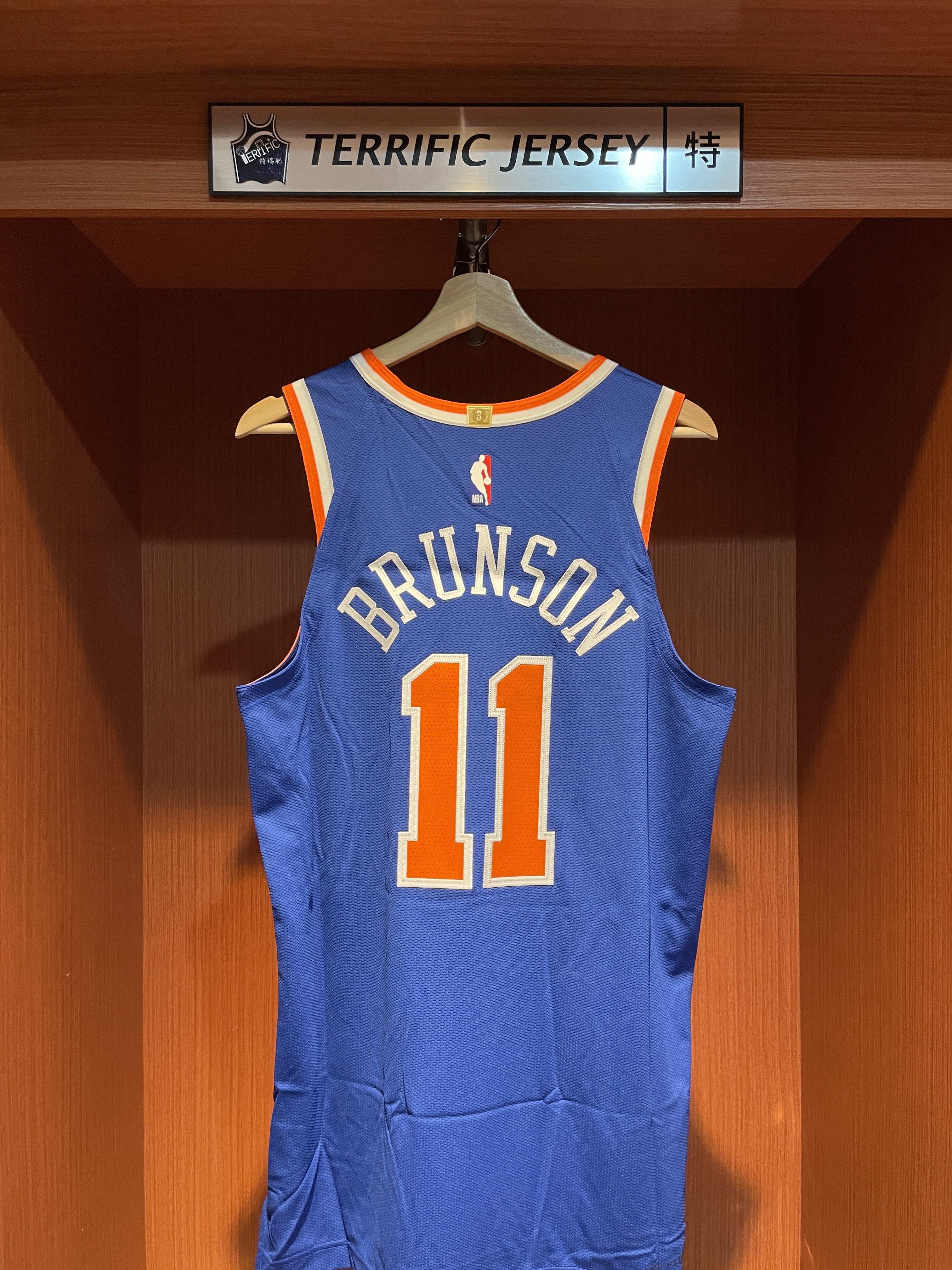 NBA球衣 Jalen Brunson 紐約尼克藍 Icon Nike Authentic 球員版 電繡 全新