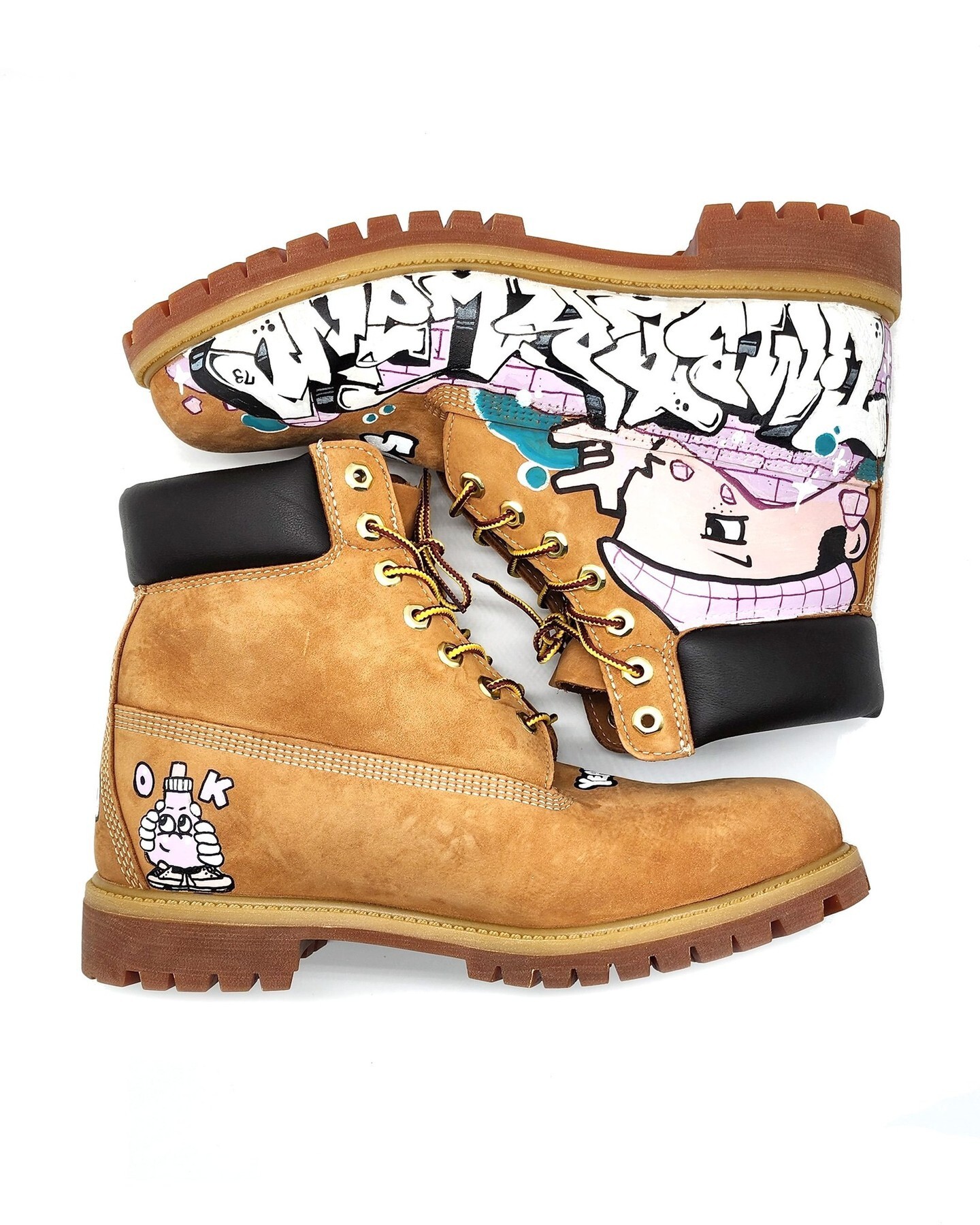 Mess-age x Timberland Taiwan / Faso 1-of-1 custom painted boots