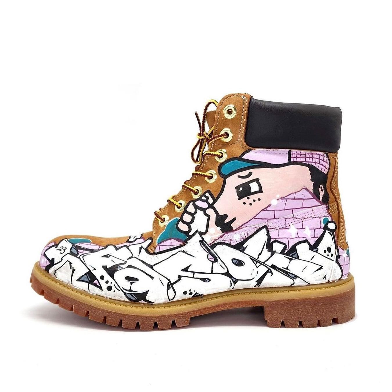 Mess-age x Timberland Taiwan / Faso 1-of-1 custom painted boots