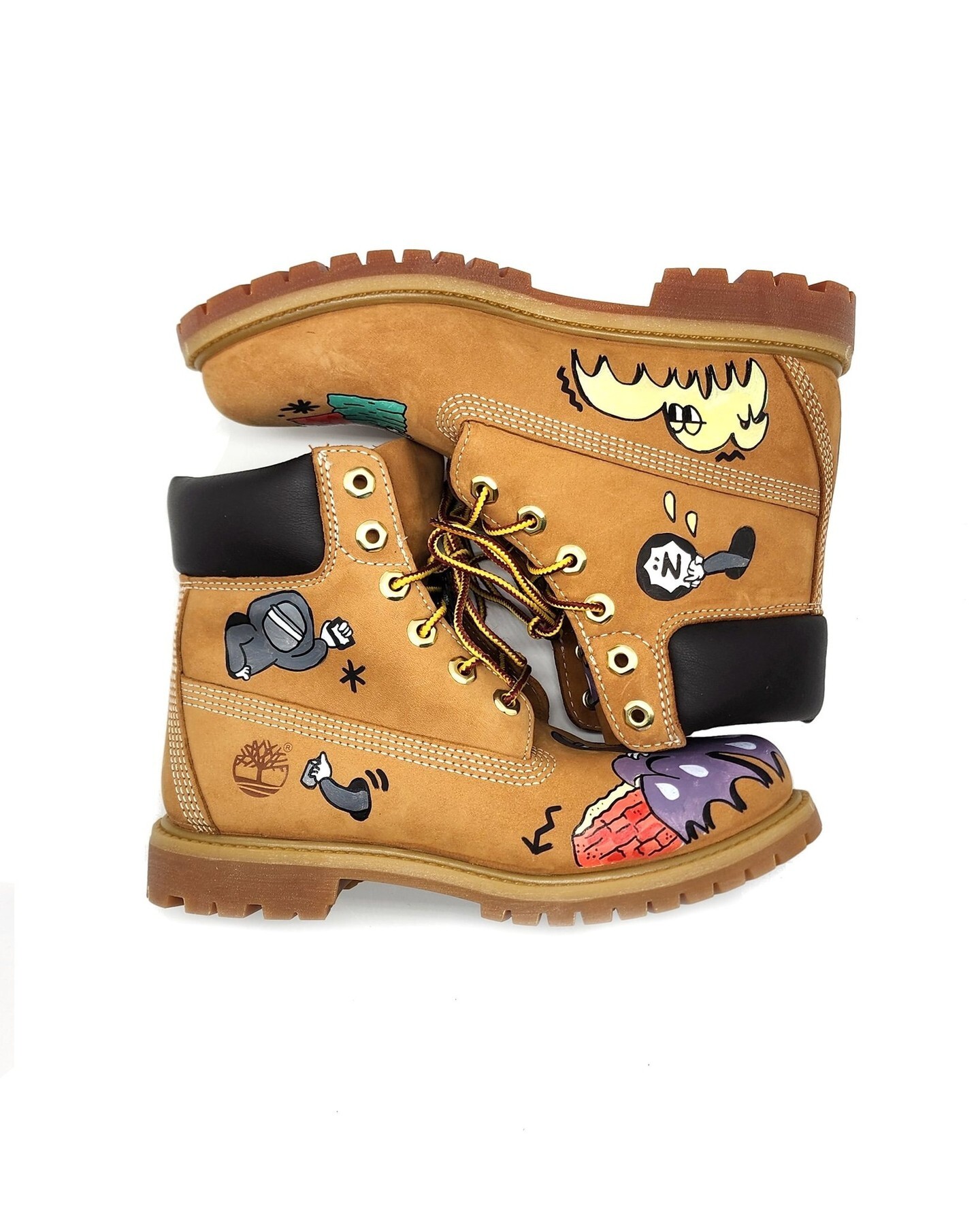 Mess-age x Timberland Taiwan /Miss N 1-of-1 custom painted boots