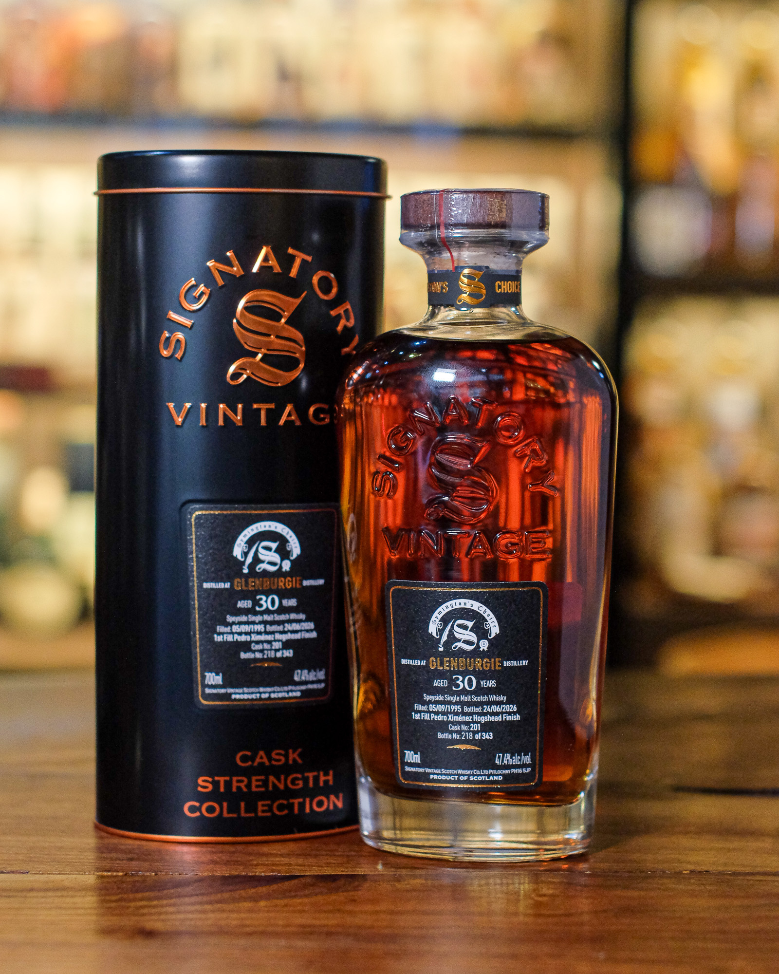 Glenburgie 1995/2026 30YO 1st Fill Pedro Ximenez Sherry Hogshead Finish #201 47.4% Signatory Vintage - Symington's Choice