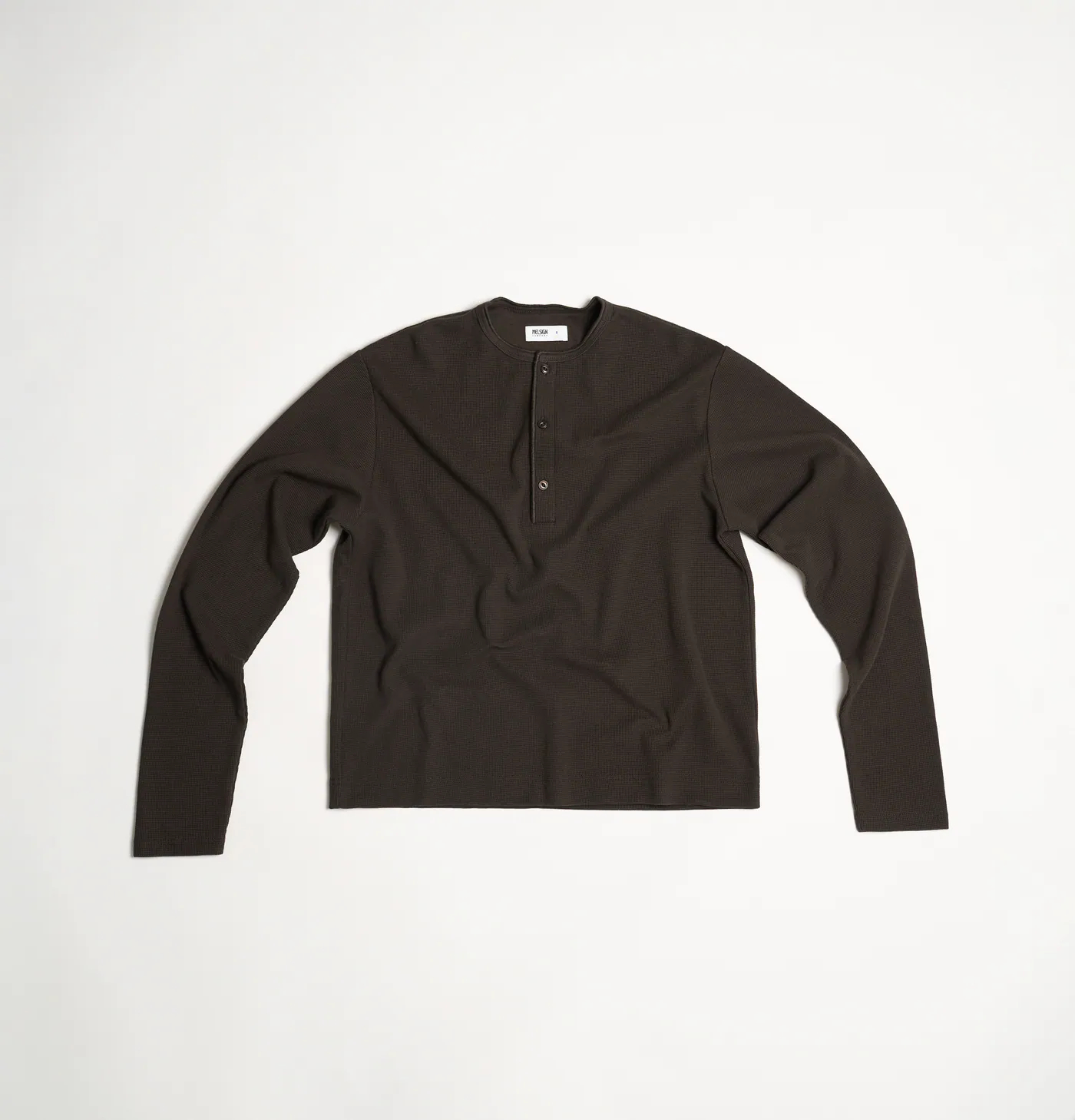 MELSIGN｜MEL. Henley L/S Tee (Brown)