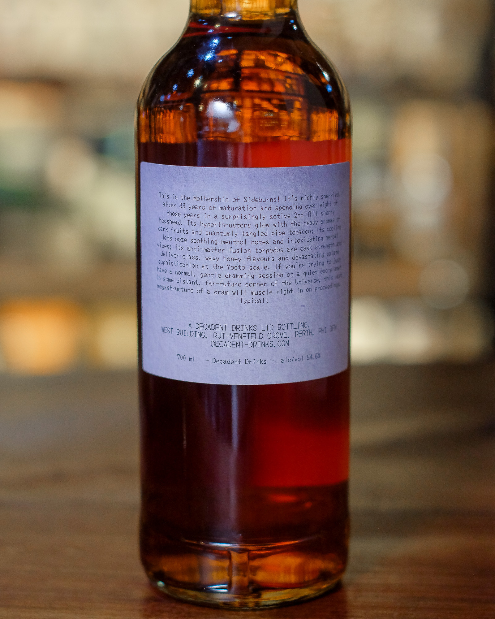 Sideburn (Balvenie) 1992/2026 33YO 54.6% Decadent Drinks - Decadent Drams