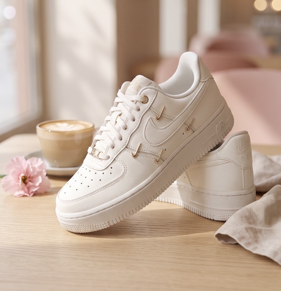 【APAIR】預購 NIKE AIR FORCE 1 mini gold 白金 四金勾 FV3654-111