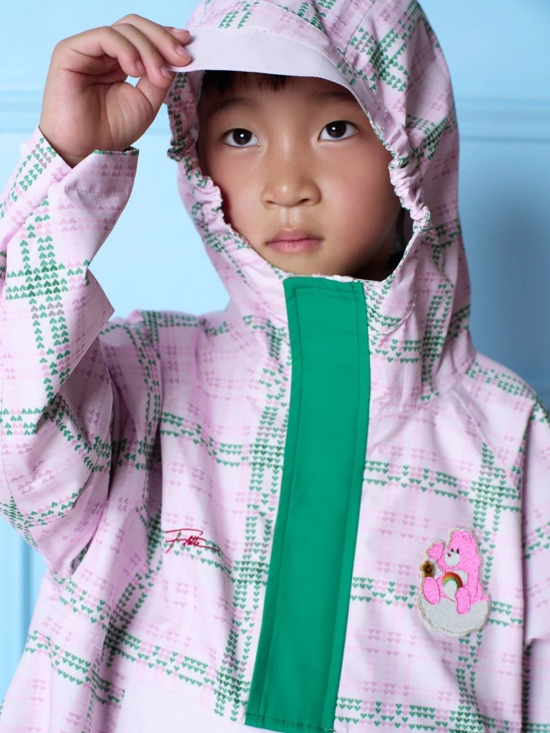 1FT1007-275 [FLOTTE] Gabrielito Bisounours Kids Teddy Bear Poncho Marshmallow #26411 (EU)