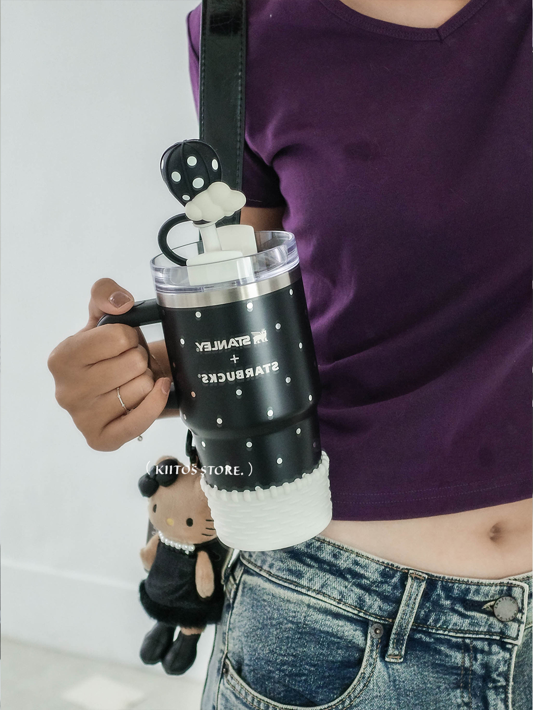 【預購】國外限定 Starbucks x Stanley 聯名 波點漫境系列 黑白波點 水壺 吸管 保溫杯 591ml