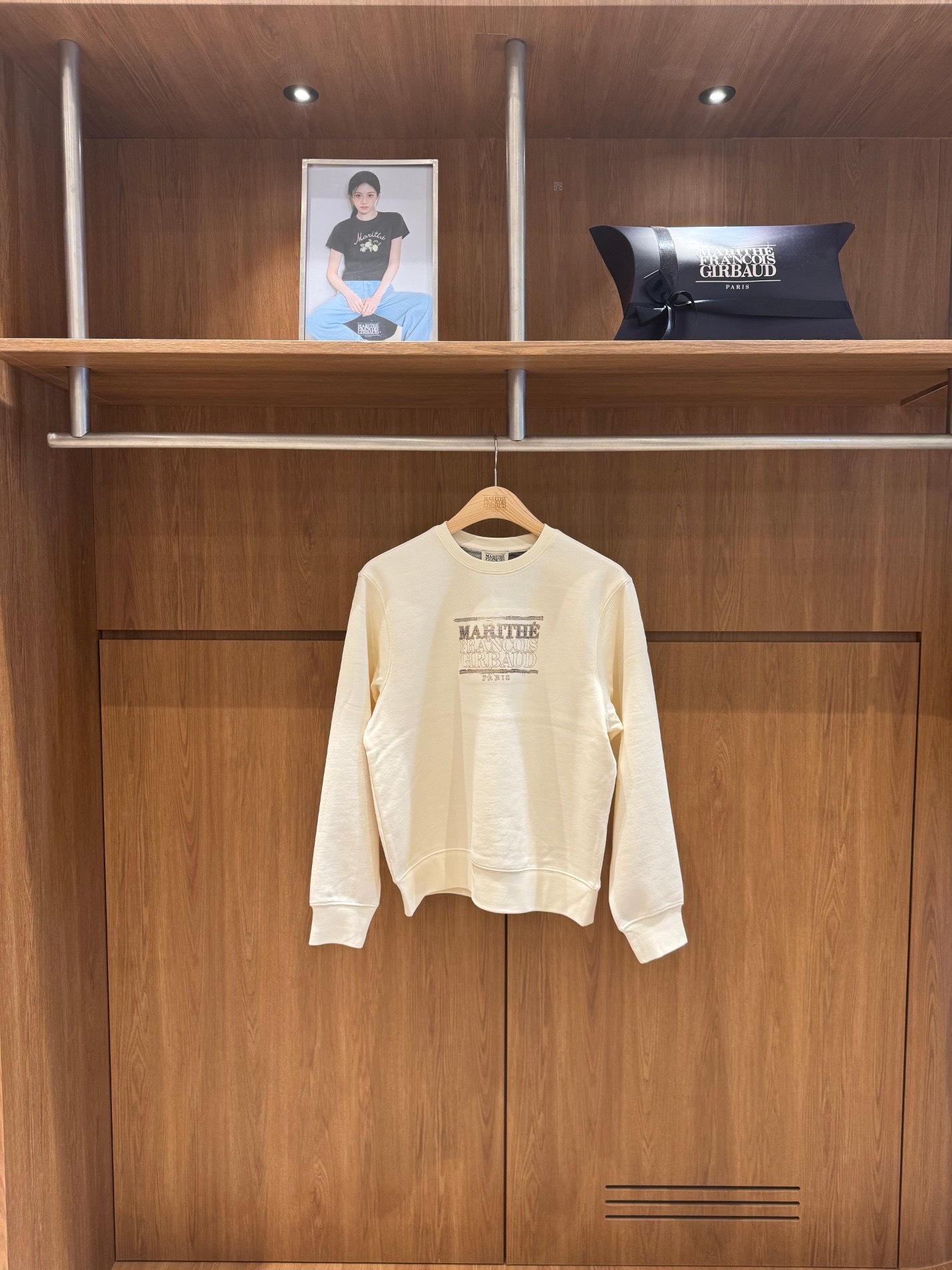 香港$700!!連線入code再減😱!! MARITHE FRANCOIS GIRBAUD (MFG)｜MFG46FSW213 CLASSIC LOGO CHECK APPLIQUE SWEATSHIRT [3 colors]  M450