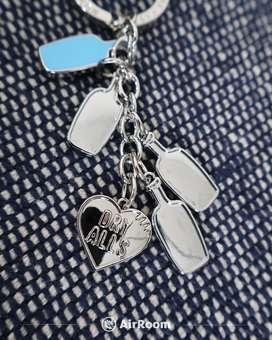 2026SS HUMAN MADE x BLUE BOTTLE COFFEE KEY CHARM 聯名 藍瓶 愛心 吊飾 鑰匙圈 XX29GD016