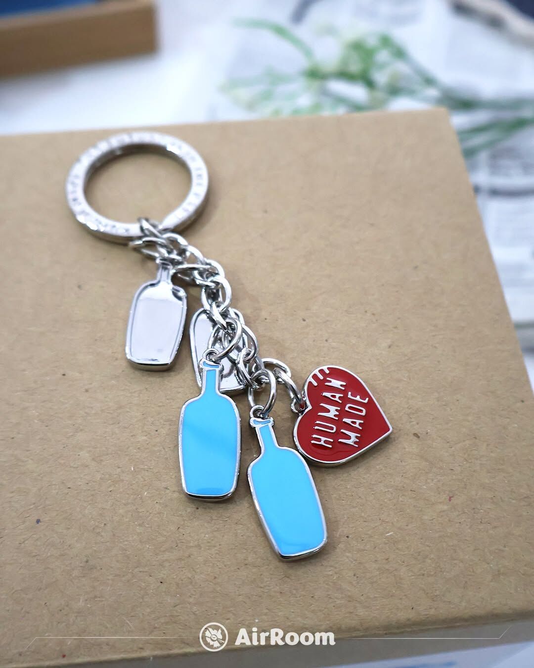 2026SS HUMAN MADE x BLUE BOTTLE COFFEE KEY CHARM 聯名 藍瓶 愛心 吊飾 鑰匙圈 XX29GD016