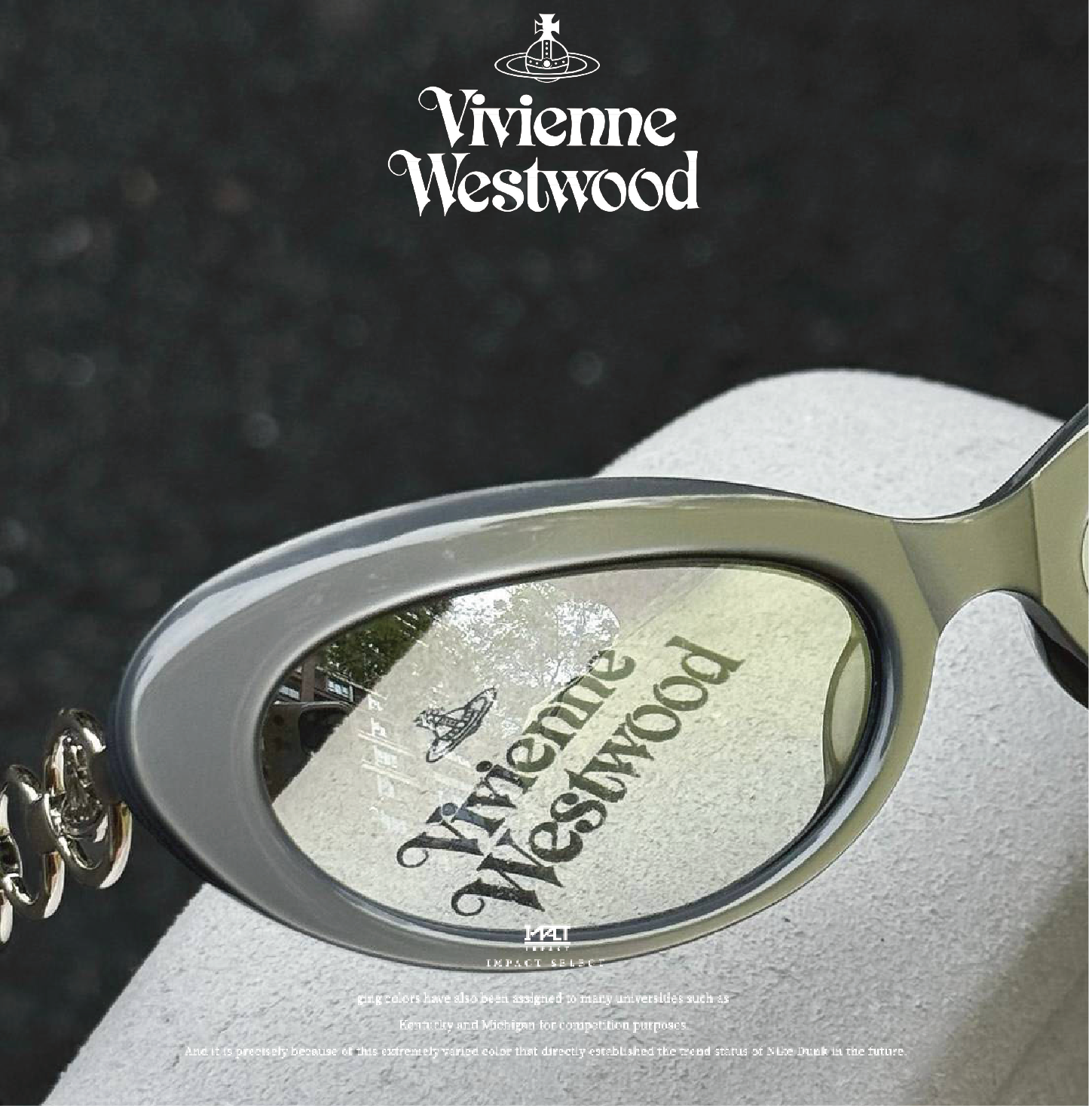 Vivienne Westwood 西太后 土星墨鏡 橢圓 三色 黑 灰 粉