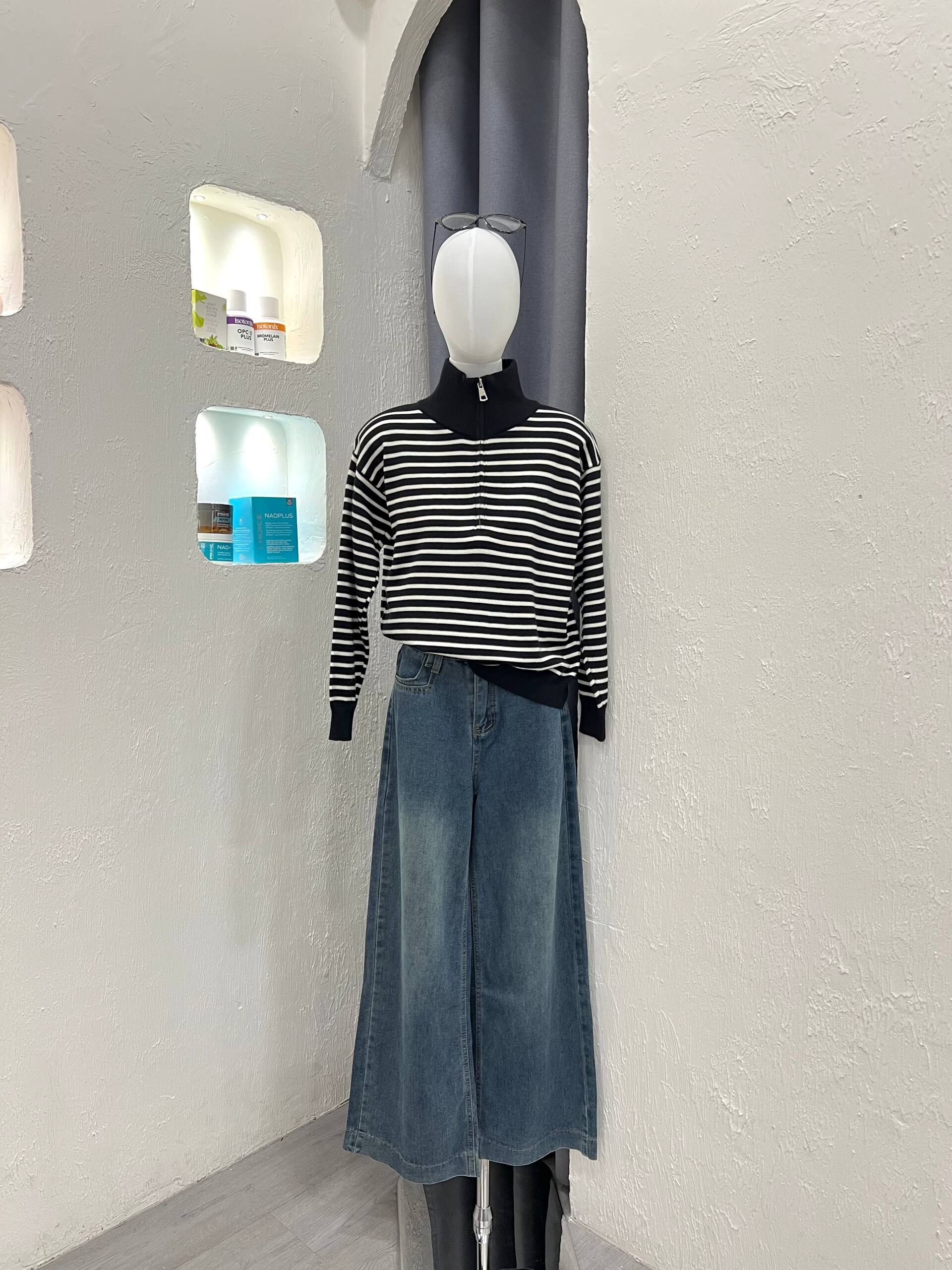 Stripe Long Sleeve Knit
